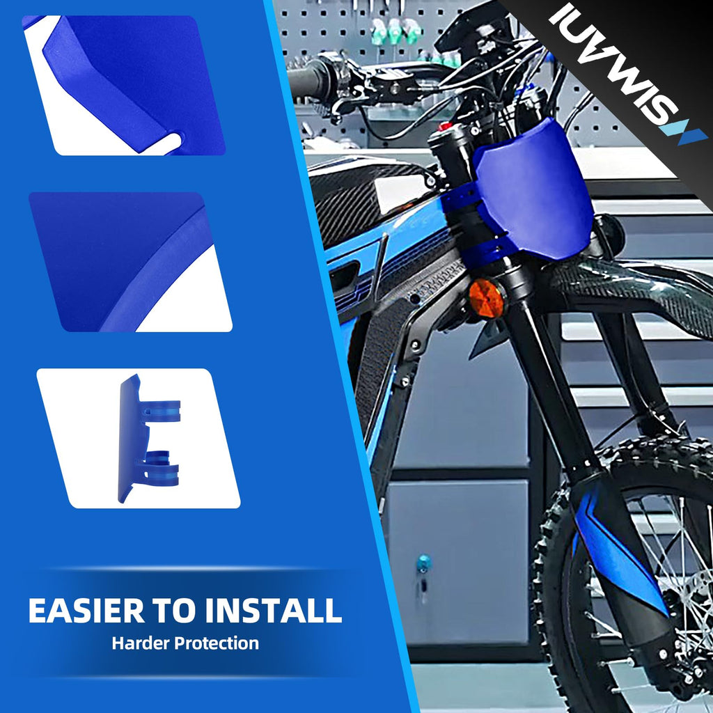 Electric Dirt Bike Number Plate Front License for Surron LBX Tutti Soleil 01 Yozma IN10 Talaria Sting MX3/R MX4 MX5 XXX eRide Pro SR S SS 2.0 3.0 Rawrr Mantis Ebox Dragster ETM RTR Black