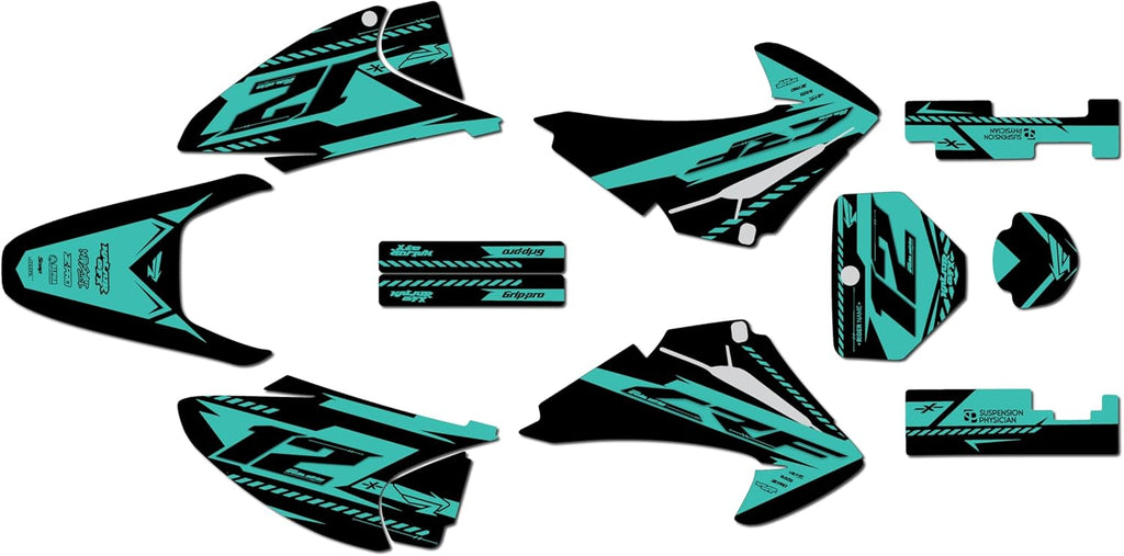 Graphics Kit for Honda CRF 150F (2003-2007) Lethal Series - Dirt Pit Bike Motorcycle Stickers, Dirtbike Racing Automotive Decal Motocross Accessories no-Plastics