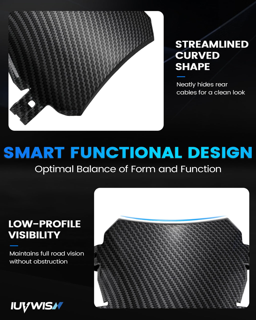 Electric Bike Number Plate E Bike Front Plate Compatible Fit for Ridstar Q20 Tuttio Soleil 01 Super 73 S1 S2 Y1 RX Macfox EBike Electric Commuter Mountain Bike Black