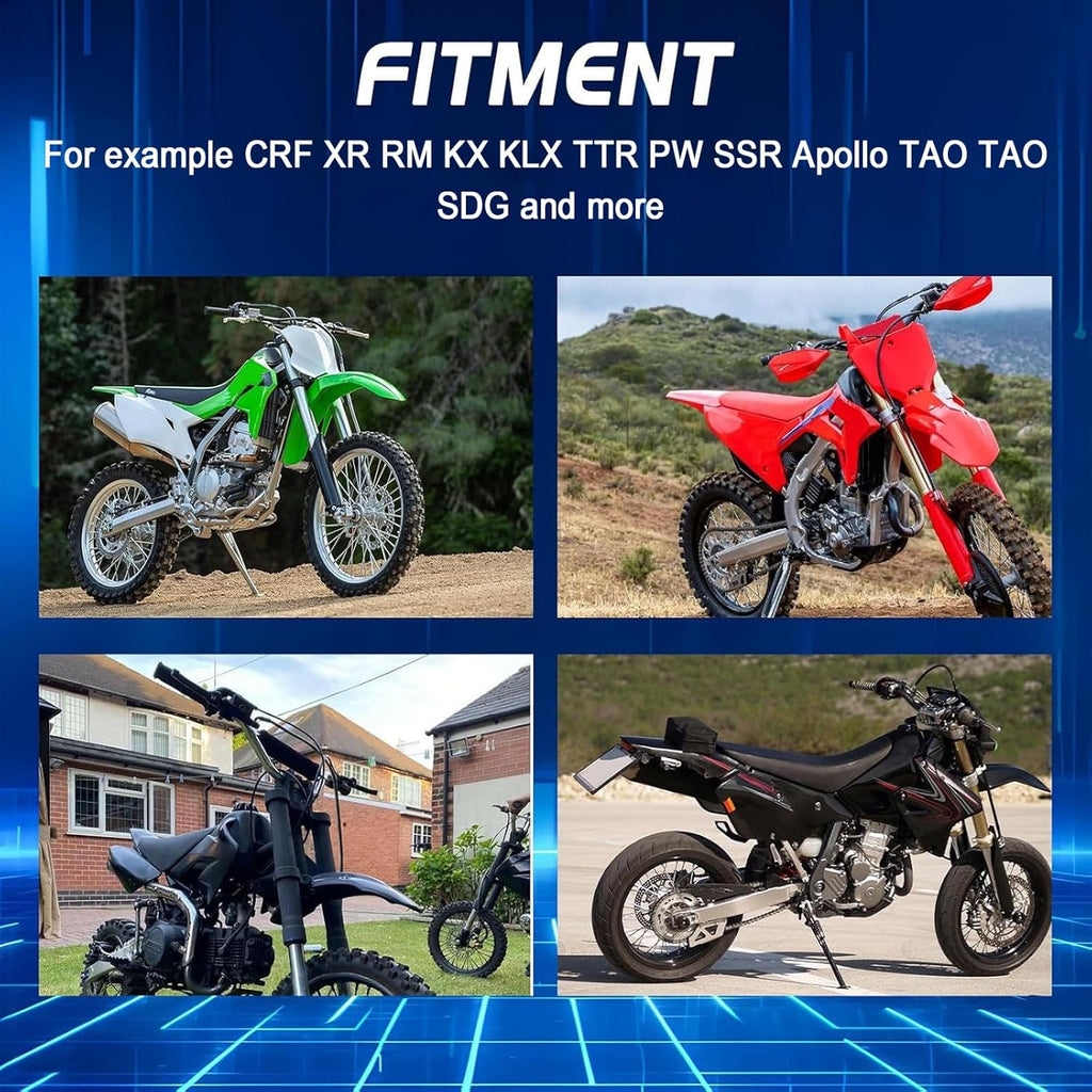 Motorcycle LED Light Bar Plug-Play 60W 4200Lm Driving Light Kit 7/8" Handlebar Universal for CRF XR RM KX KLX TTR PW SSR Apollo TAO TAO SDG Dirt Pit Bike