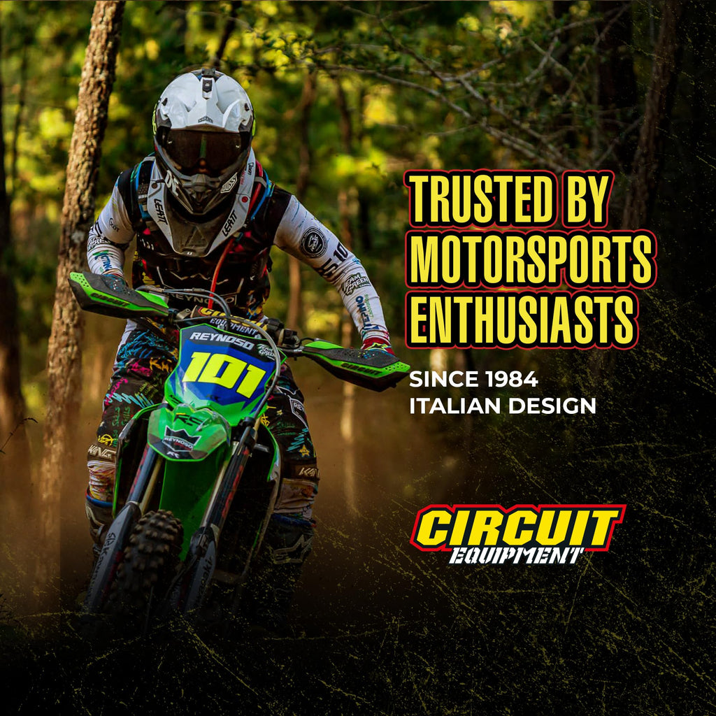 CIRCUIT equipment PM038-2D1 Motocross Handguards, Carbon/Black