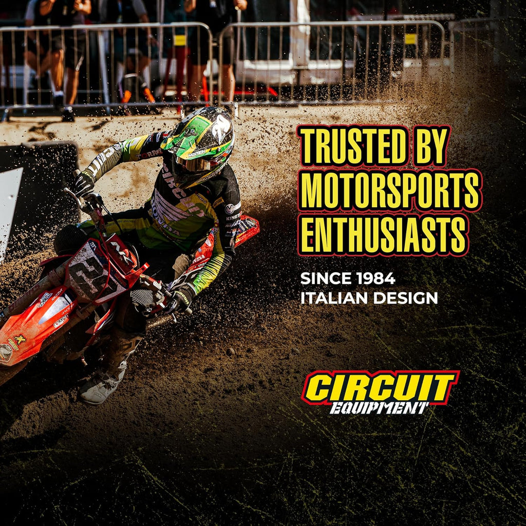 Circuit Equipment - Circuit IV Motorcycle Handlebar Grips - Non-Slip, Premium Rubber, Stainless Steel - Increased Comfort, Safety, and Durability